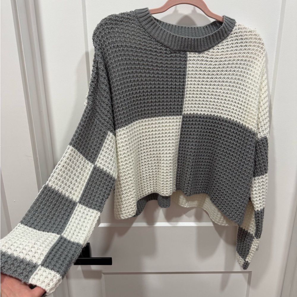moon & madison Two-Tone Knit Sweater